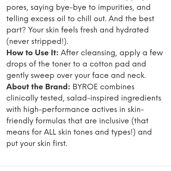 Byroe Pro- Berry Pore Refining Toner NIB NEW IN BOX - Picture 10 of 10